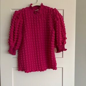 Pink Textured Top